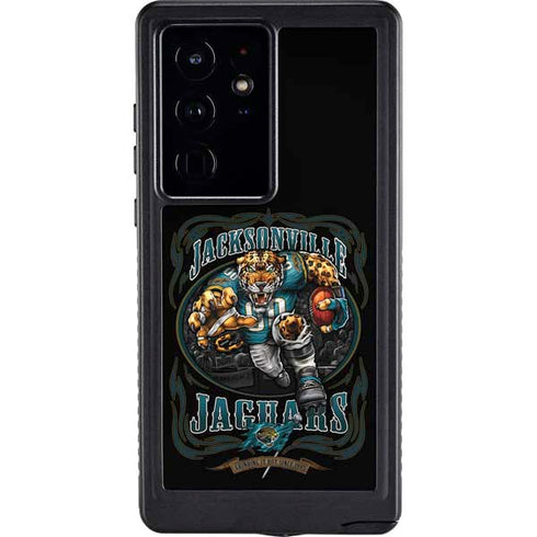 Liquid Blue NFL Jacksonville Jaguars Running Back Galaxy S24 Ultra Waterproof Case