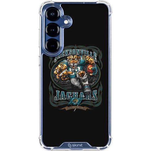 Liquid Blue NFL Jacksonville Jaguars Running Back Galaxy S25 Clear Case