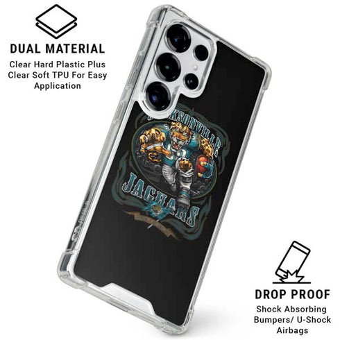 Liquid Blue NFL Jacksonville Jaguars Running Back Galaxy S25 Ultra Clear Case