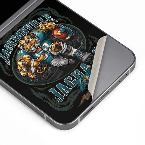 Liquid Blue NFL Jacksonville Jaguars Running Back Galaxy Z Flip6 Skin