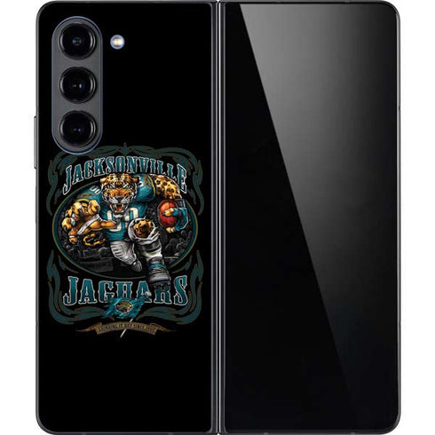 Liquid Blue NFL Jacksonville Jaguars Running Back Galaxy Z Fold5 5G Skin