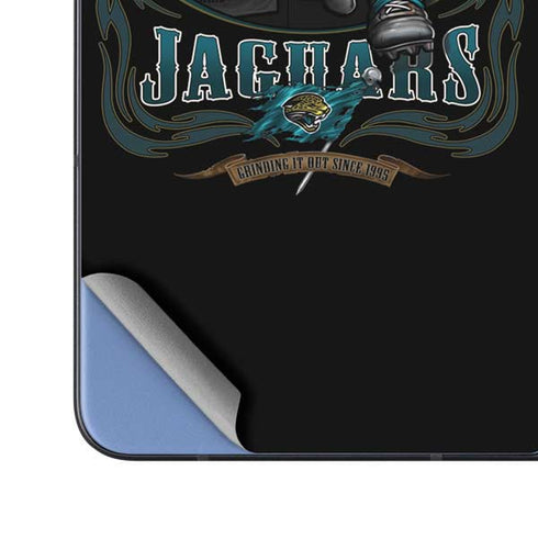 Liquid Blue NFL Jacksonville Jaguars Running Back Galaxy Z Fold5 5G Skin