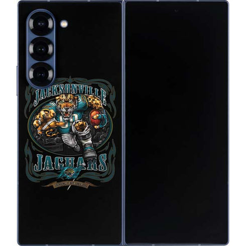 Liquid Blue NFL Jacksonville Jaguars Running Back Galaxy Z Fold6 Skin