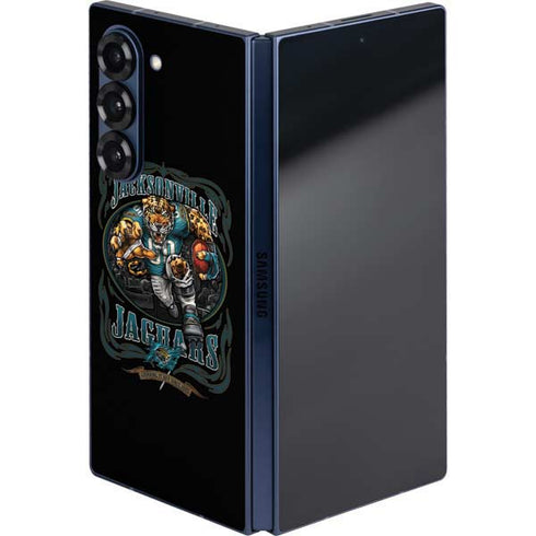 Liquid Blue NFL Jacksonville Jaguars Running Back Galaxy Z Fold6 Skin