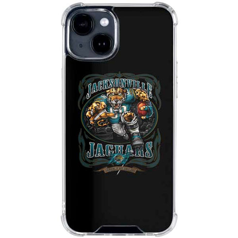 Liquid Blue NFL Jacksonville Jaguars Running Back iPhone 15 Clear Case