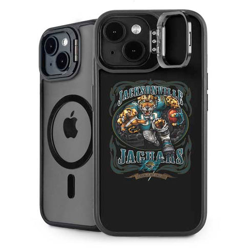 Liquid Blue NFL Jacksonville Jaguars Running Back iPhone 15 Plus Kickstand Case