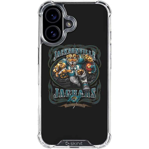 Liquid Blue NFL Jacksonville Jaguars Running Back iPhone 16 Clear Case