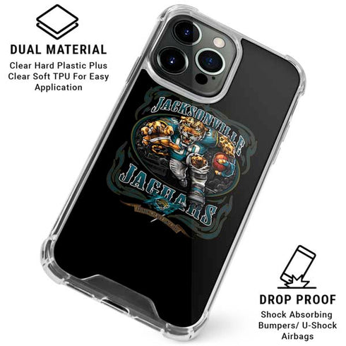 Liquid Blue NFL Jacksonville Jaguars Running Back iPhone 16 Pro Clear Case