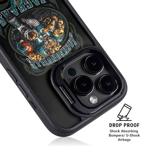 Liquid Blue NFL Jacksonville Jaguars Running Back iPhone 16 Pro Kickstand Case