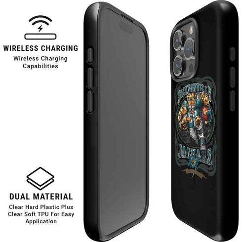 Liquid Blue NFL Jacksonville Jaguars Running Back iPhone 16 Pro Magsafe Impact Case