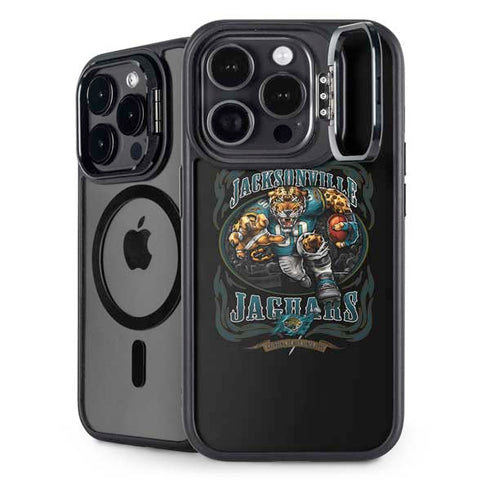 Liquid Blue NFL Jacksonville Jaguars Running Back iPhone 16 Pro Max Kickstand Case