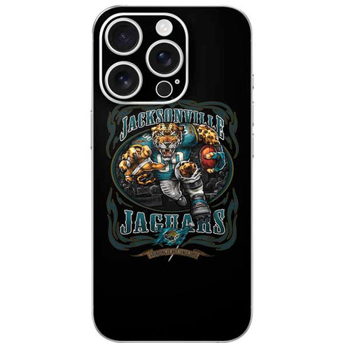 Liquid Blue NFL Jacksonville Jaguars Running Back iPhone 16 Pro Skin