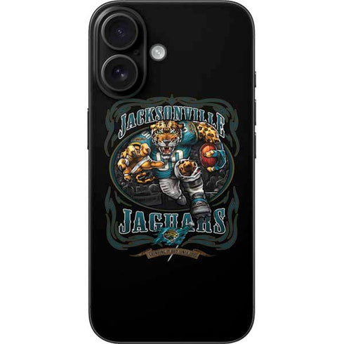 Liquid Blue NFL Jacksonville Jaguars Running Back iPhone 16 Skin
