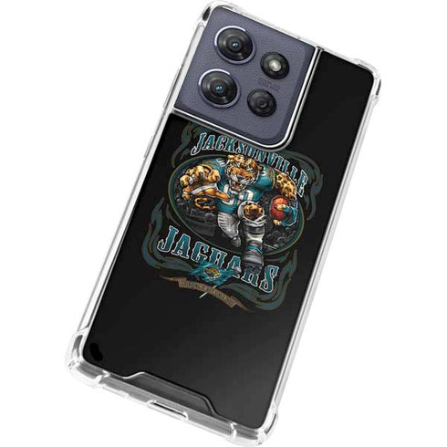 Liquid Blue NFL Jacksonville Jaguars Running Back Moto G 5G (2025) Clear Case