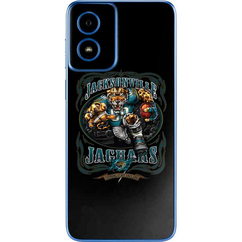 Liquid Blue NFL Jacksonville Jaguars Running Back Moto G Play 4G (2024) Skin