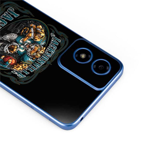 Liquid Blue NFL Jacksonville Jaguars Running Back Moto G Play 4G (2024) Skin