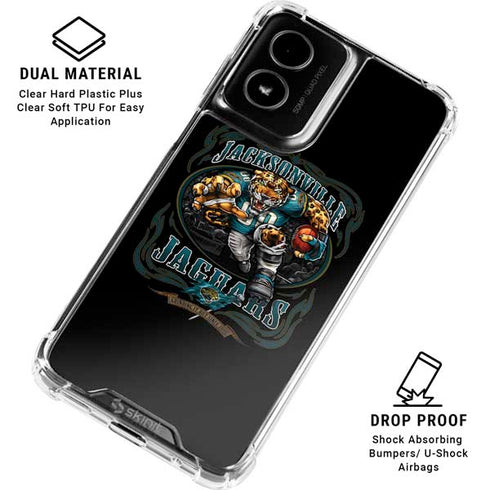 Liquid Blue NFL Jacksonville Jaguars Running Back Moto G Power 5G (2024) Clear Case