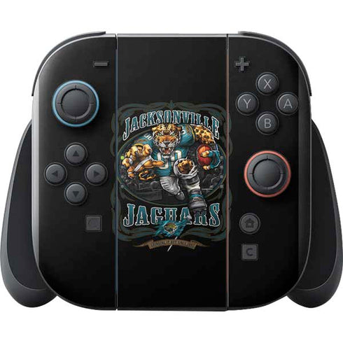 Liquid Blue NFL Jacksonville Jaguars Running Back Nintendo Switch 2 (2025) with Joy-Con Skin