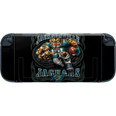 Liquid Blue NFL Jacksonville Jaguars Running Back Nintendo Switch 2 (2025) with Joy-Con Skin