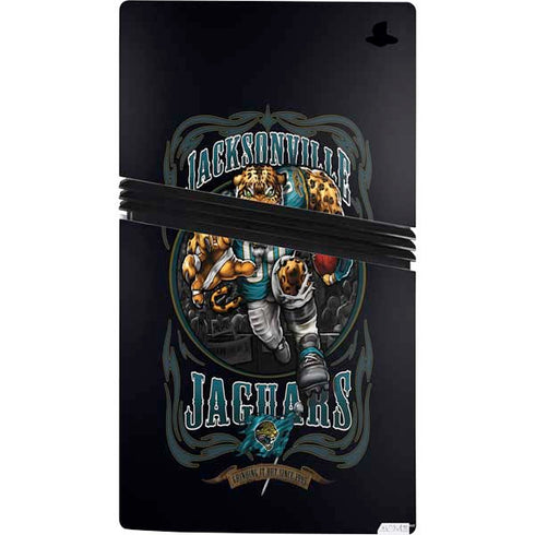 Liquid Blue NFL Jacksonville Jaguars Running Back PS5 Pro Bundle Skin