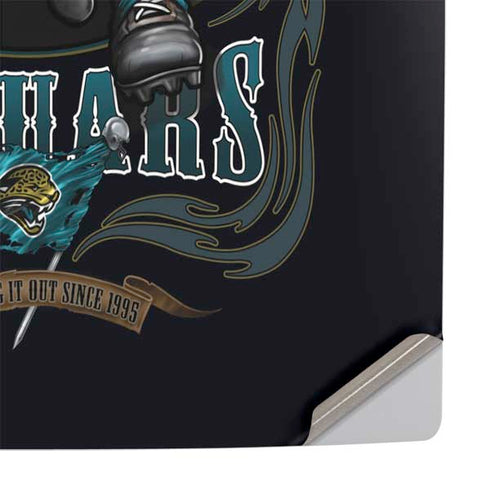 Liquid Blue NFL Jacksonville Jaguars Running Back PS5 Pro Console Skin