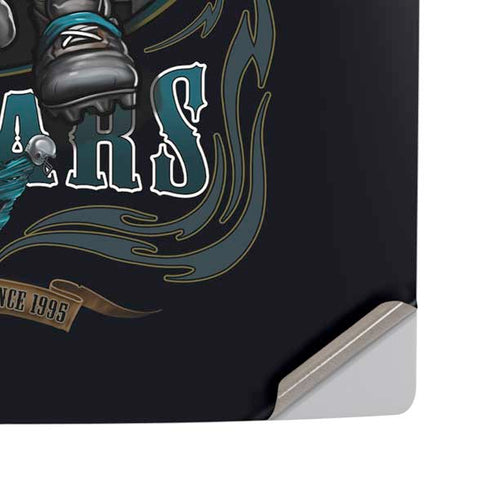 Liquid Blue NFL Jacksonville Jaguars Running Back PS5 Pro Disk Console Skin