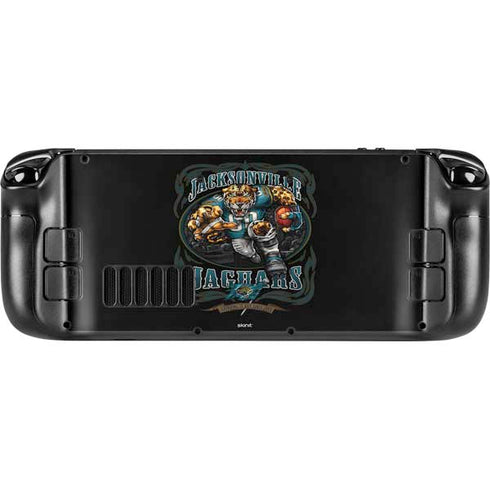 Liquid Blue NFL Jacksonville Jaguars Running Back Steam Deck Handheld Gaming Computer Skin
