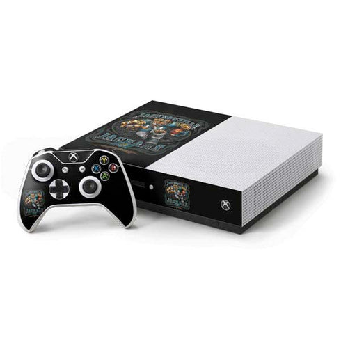 Liquid Blue NFL Jacksonville Jaguars Running Back Xbox One S Console and Controller Bundle Skin
