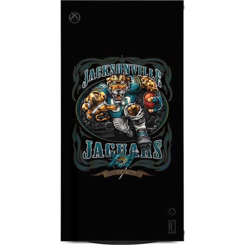 Liquid Blue NFL Jacksonville Jaguars Running Back XBox Series X Digital Edition Console Skin