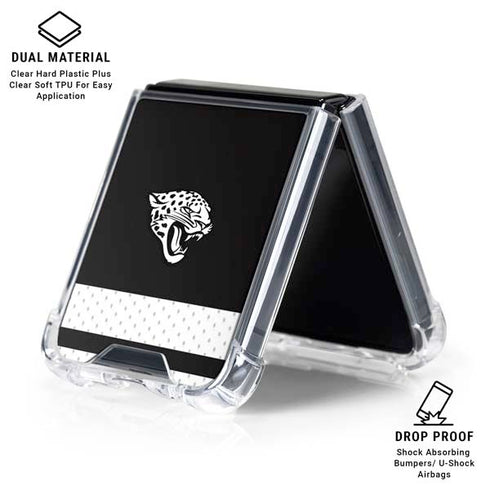NFL Jacksonville Jaguars Shutout Galaxy Z Flip6 Clear Case