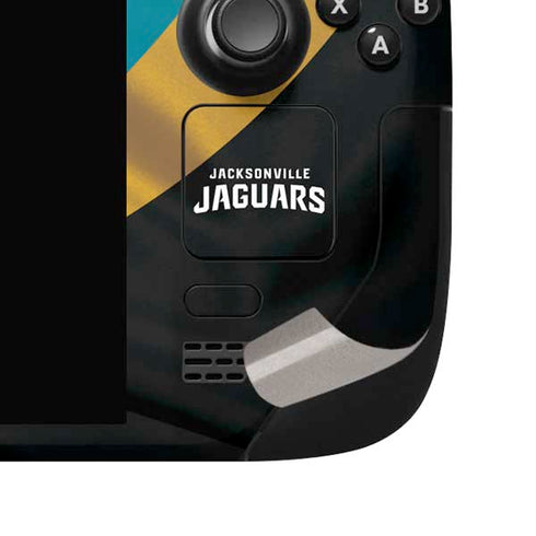 NFL Jacksonville Jaguars Steam Deck Handheld Gaming Computer OLED Skin