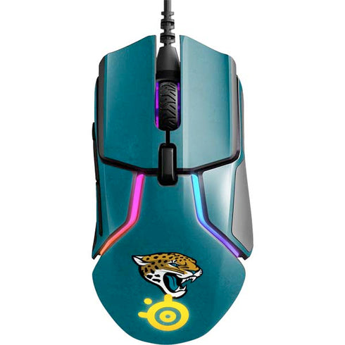 NFL Jacksonville Jaguars Teal Distressed SteelSeries Rival 600 Gaming Mouse Skin