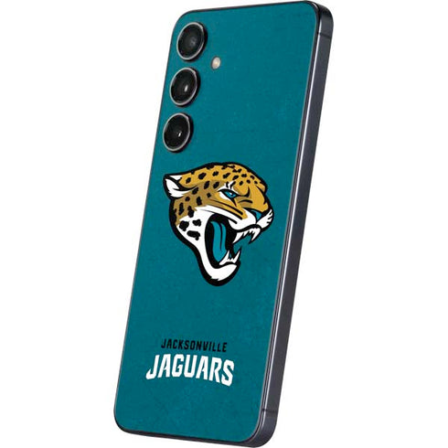 NFL Jacksonville Jaguars Teal Distressed Galaxy A16 5G Skin