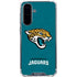 NFL Jacksonville Jaguars Teal Distressed Galaxy A36 5G Clear Case