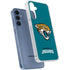 NFL Jacksonville Jaguars Teal Distressed Galaxy A55 5G Clear Case