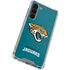 NFL Jacksonville Jaguars Teal Distressed Galaxy S24 FE Clear Case