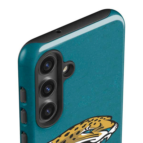 NFL Jacksonville Jaguars Teal Distressed Galaxy S25 Impact Case