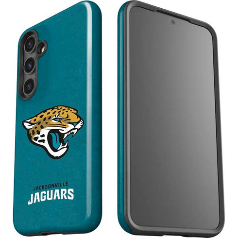 NFL Jacksonville Jaguars Teal Distressed Galaxy S25 Impact Case