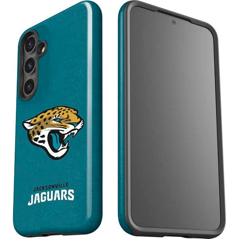 NFL Jacksonville Jaguars Teal Distressed Galaxy S25 Plus Impact Case