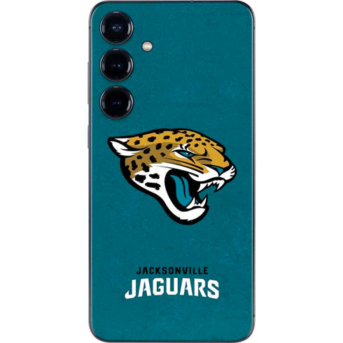 NFL Jacksonville Jaguars Teal Distressed Galaxy S25 Plus Skin