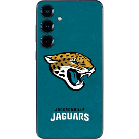 NFL Jacksonville Jaguars Teal Distressed Galaxy S24 Skin