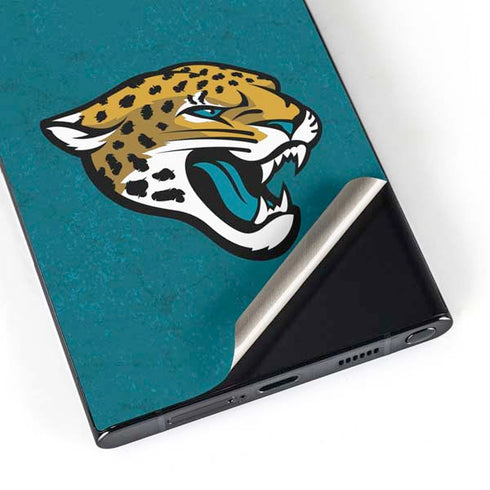 NFL Jacksonville Jaguars Teal Distressed Galaxy S24 Ultra Skin