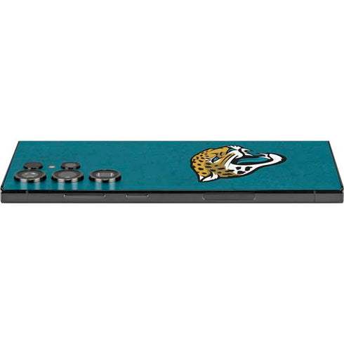 NFL Jacksonville Jaguars Teal Distressed Galaxy S25 Ultra Skin