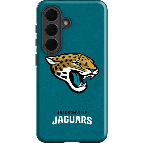 NFL Jacksonville Jaguars Teal Distressed Galaxy S26 Impact Case