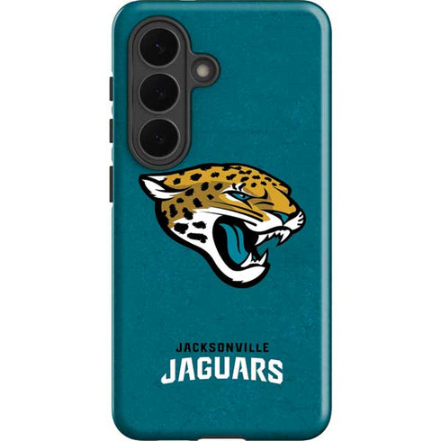 NFL Jacksonville Jaguars Teal Distressed Galaxy S26 Plus Impact Case