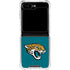 NFL Jacksonville Jaguars Teal Distressed Galaxy Z Flip6 Clear Case