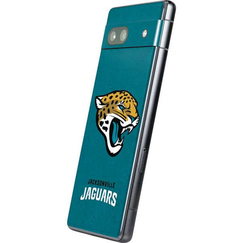 NFL Jacksonville Jaguars Teal Distressed Google Pixel 7a Skin