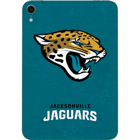 NFL Jacksonville Jaguars Teal Distressed Apple iPad Mini Skin
