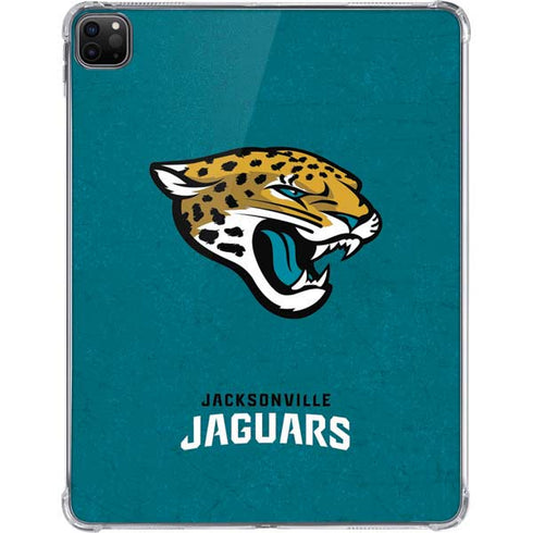 NFL Jacksonville Jaguars Teal Distressed iPad Pro 11in (2024) Clear Case