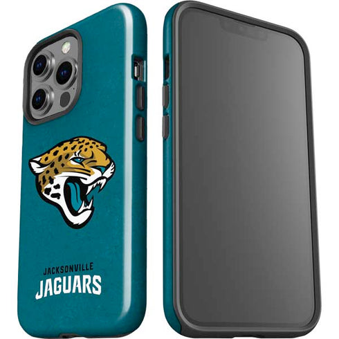 NFL Jacksonville Jaguars Teal Distressed iPhone 15 Pro Impact Case